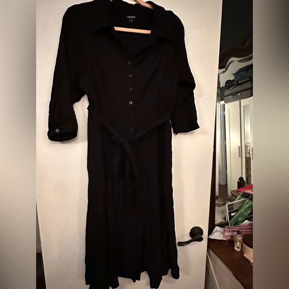 Torrid Black Long Sleeve Dress
